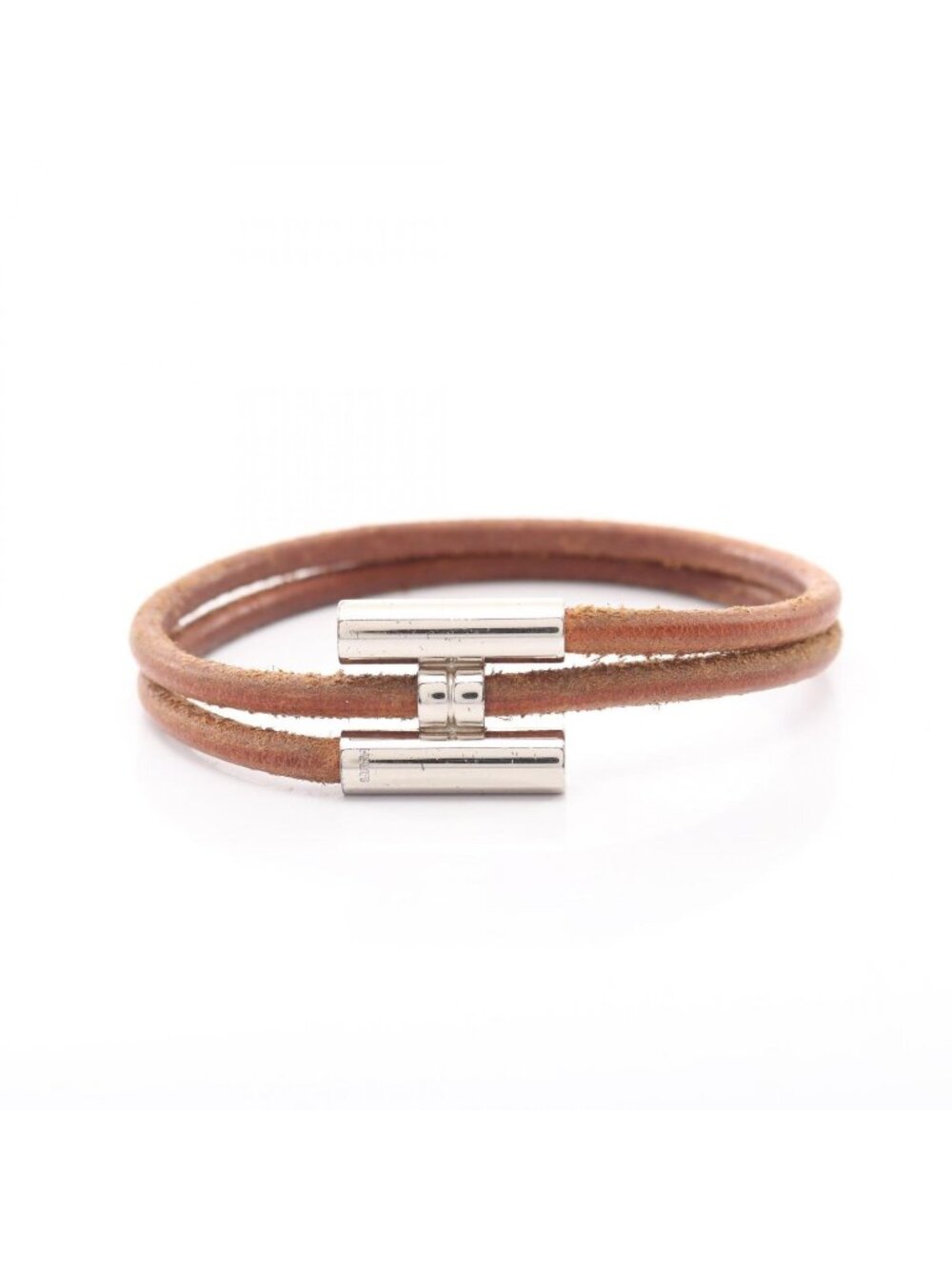 Hermes Bracelet Tourni Tresse Leather Stainless Steel